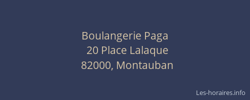 Boulangerie Paga