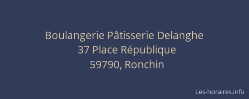 Boulangerie Pâtisserie Delanghe