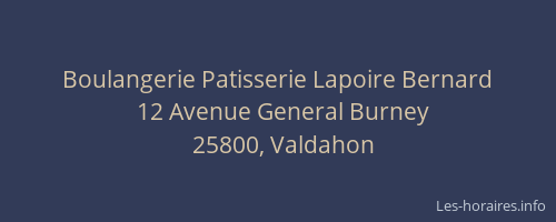 Boulangerie Patisserie Lapoire Bernard