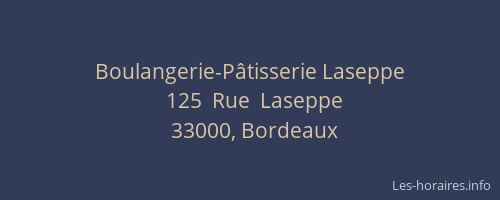 Boulangerie-Pâtisserie Laseppe