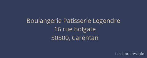 Boulangerie Patisserie Legendre