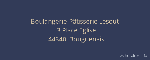 Boulangerie-Pâtisserie Lesout