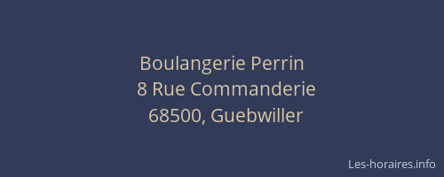 Boulangerie Perrin