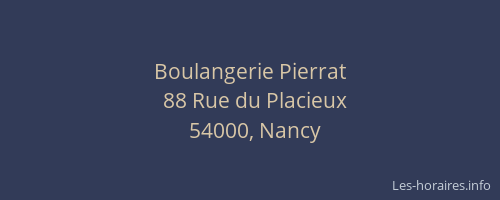 Boulangerie Pierrat