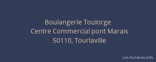 Boulangerie Toulorge