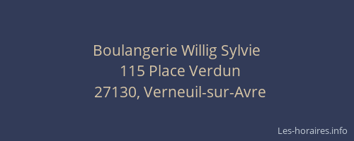 Boulangerie Willig Sylvie