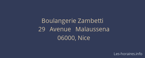 Boulangerie Zambetti