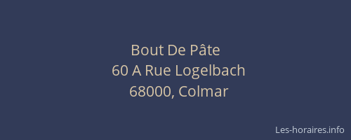 Bout De Pâte