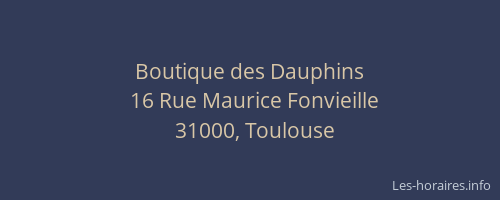 Boutique des Dauphins