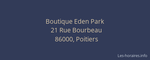 Boutique Eden Park