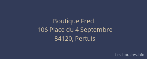 Boutique Fred