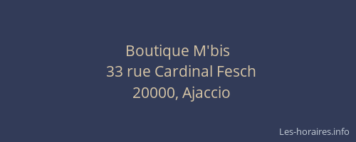 Boutique M'bis