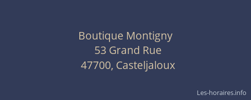Boutique Montigny