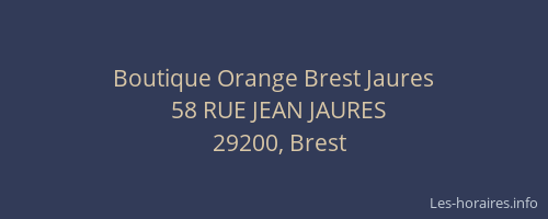 Boutique Orange Brest Jaures