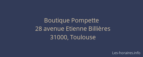 Boutique Pompette