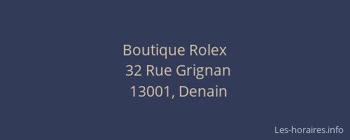 Boutique Rolex