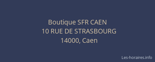 Boutique SFR CAEN
