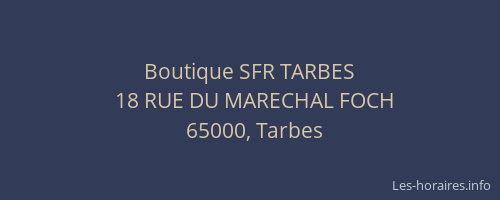 Boutique SFR TARBES