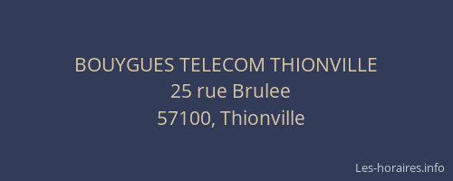 BOUYGUES TELECOM THIONVILLE