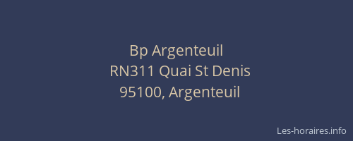 Bp Argenteuil