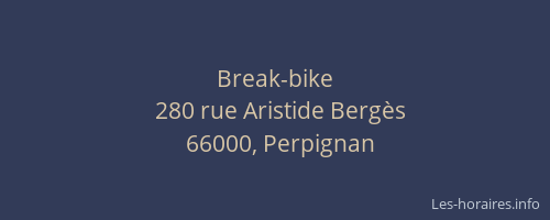 Break-bike