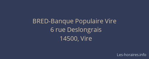BRED-Banque Populaire Vire