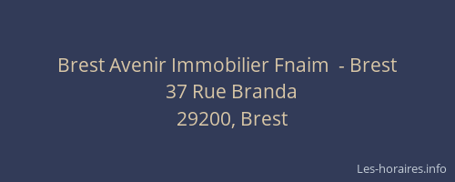 Brest Avenir Immobilier Fnaim  - Brest