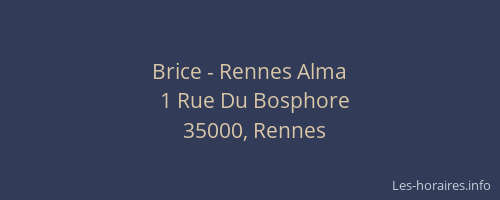 Brice - Rennes Alma