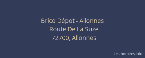 Brico Dépot - Allonnes