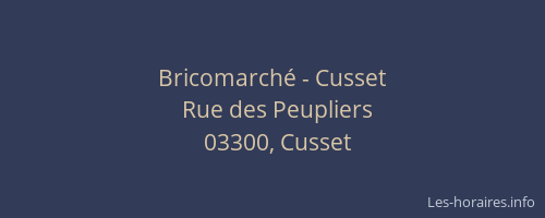 Bricomarché - Cusset