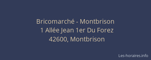 Bricomarché - Montbrison