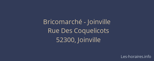 Bricomarché - Joinville