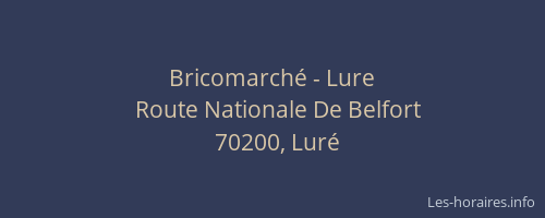 Bricomarché - Lure