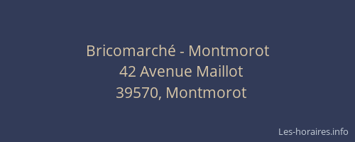 Bricomarché - Montmorot