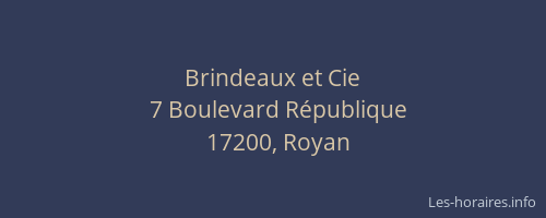 Brindeaux et Cie