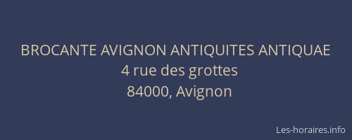 BROCANTE AVIGNON ANTIQUITES ANTIQUAE