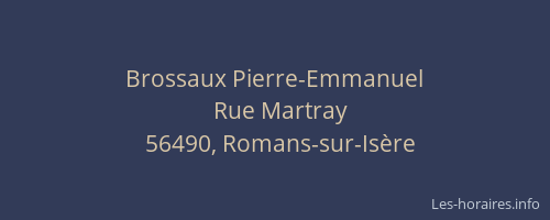 Brossaux Pierre-Emmanuel