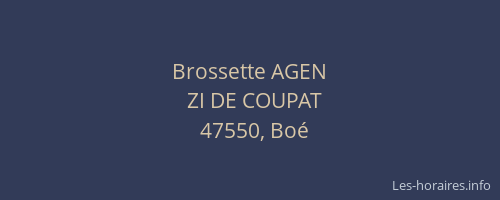 Brossette AGEN