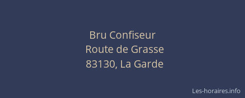 Bru Confiseur