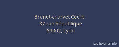 Brunet-charvet Cécile