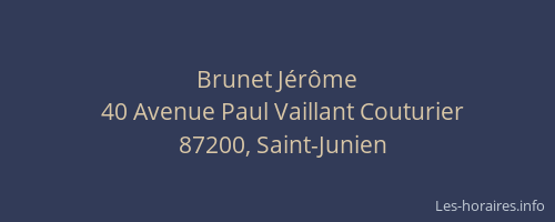Brunet Jérôme