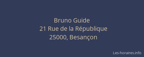 Bruno Guide