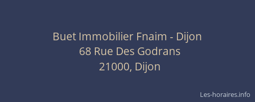 Buet Immobilier Fnaim - Dijon