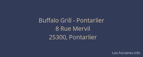 Buffalo Grill - Pontarlier