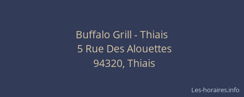 Buffalo Grill - Thiais