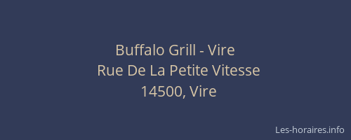 Buffalo Grill - Vire