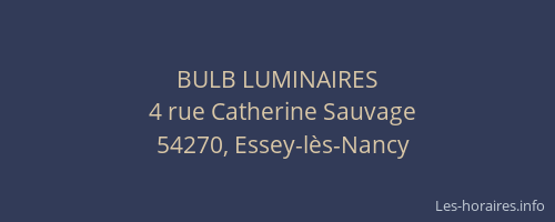 BULB LUMINAIRES