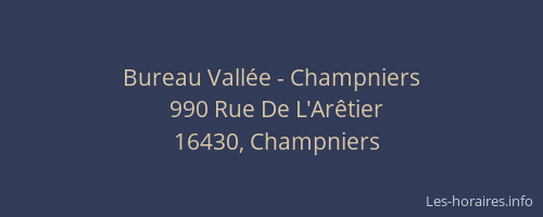 Bureau Vallée - Champniers