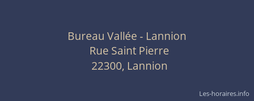 Bureau Vallée - Lannion