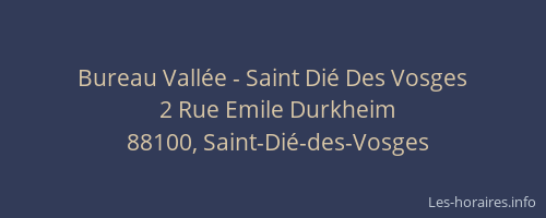 Bureau Vallée - Saint Dié Des Vosges